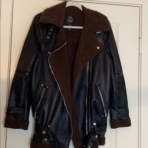 Urban Outfitters faux leather aviator  jacket